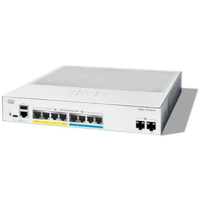 C1300-8MGP-2X Cisco-Schalter robust 30W Cisco PoE+ Schalter Faser / Kupfer Uplinks
