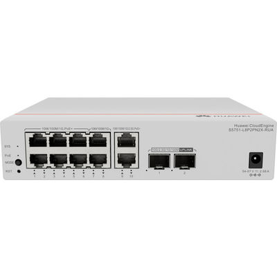 Switch Huawei de Alto Desempenho com Suporte PoE+ e Confiabilidade Empresarial S5751-L8P2PN2J-RUA