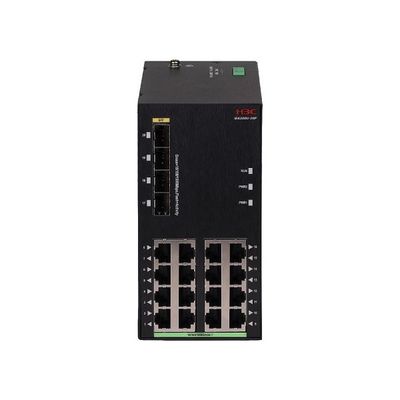 Industrial-Grade PoE+ Switch With Wide-Temp & ERPS Ring , 20-Port Gigabit Ethernet Switch