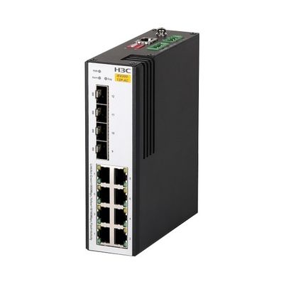 Industrial-Grade PoE+ Switch With High Reliability & Wide-Temp Range H3C LS-IE4300-12P-AC