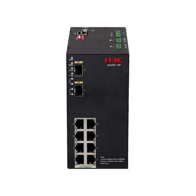 Industrial-Grade PoE+ Switch With Dual DC Power & Gigabit Ports H3C LS-IE4300-10P-DC