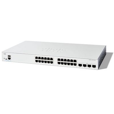 Cisco Switch C1200-24T-4X : 24-Port Gigabit , 10G Uplinks & StackWise For Secure SMB Networks