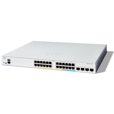 High-Performance 24-Port Gigabit Cisco Switch con 4x SFP Uplinks & Advanced Security