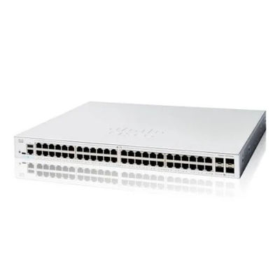 Cisco Switch con 48 porte, 4G Uplinks - VLAN, QoS e Easy Web UI for Business