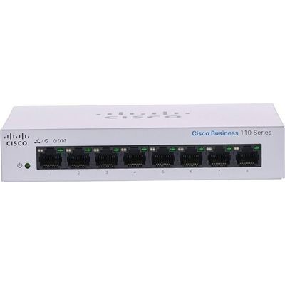 Plug And Play Gigabit Cisco Switch CBS110-8T-D-CN 176Gbps Cisco 8 Port Switch