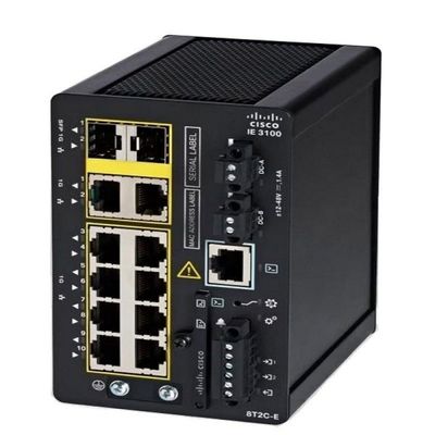 Rugged Cisco Switch IE-3100-8T2C-E Industrial-Grade , 8+2 Ports , DIN Rail Mount