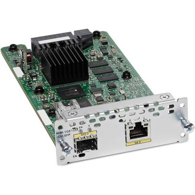 Cisco Module NIM-1GE-CU-SFP= : Hot-Swappable SFP , Gigabit Ethernet & ISR Router Compatibility