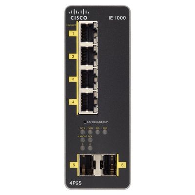 Industrial-Grade Cisco Switch With Wide Temp Range & 4PoE+2SFP Ports - IE-1000-4P2S-LM