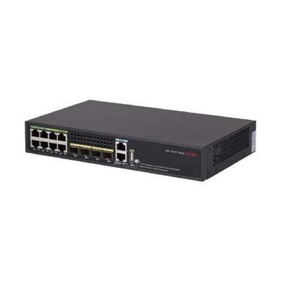 8-Port Gigabit + 4 SFP Smart Managed Switch QoS , VLAN , Secure H3C LS-5135S-8T4S-EI-Q