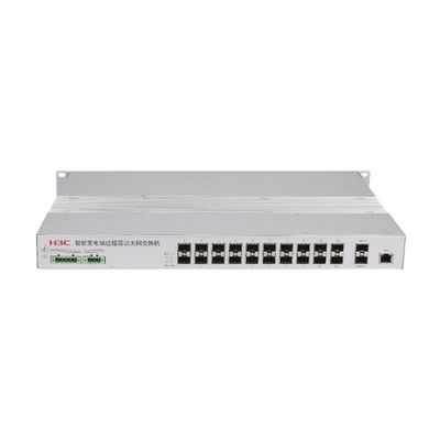 Switch Gigabit de 16 Portas de Nível Industrial com 4 Slots SFP e Anel ERPS para Ambientes Severos