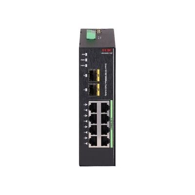 Industrial-Grade PoE+ Switch With High Reliability & ERPS Ring , 10-Port Gigabit Ethernet Switch
