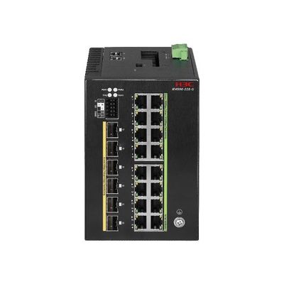 Commutatore Gigabit Ethernet di livello industriale - 22 porte, doppia potenza, temperatura elevata per ambienti difficili